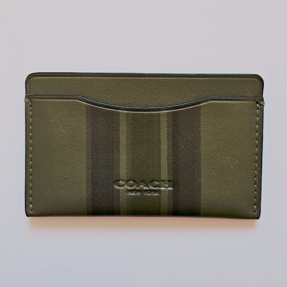 COACH Card Holder With Stripes